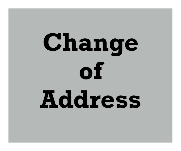book cover - Change of Address